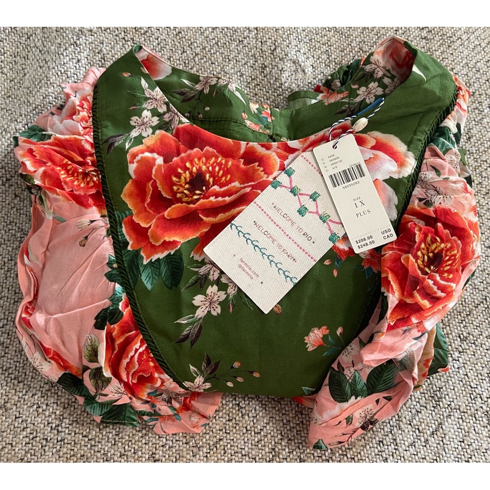 FARM Rio Anthropologie Elinor Tunic Dress NWT SZ 1X - Picture 12 of 16